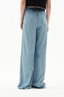 Seren Elastic Waist Wide-Leg Jeans in Lyocell Denim