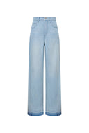 Echo Wide Leg Jeans in Tencel Acetate Denim