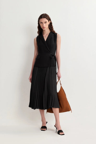 Sherry Sleeveless Pleated Dress XS/P