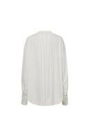 Blusa Lila con cuello alto en Tencel y algodón