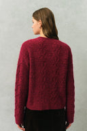 Freya Butterfly Bow Knit Cardigan in Cable Knit
