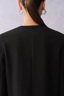 Aquila Handgenähter Blazer und Hose mit Strassbesatz aus feinem Wollstoff