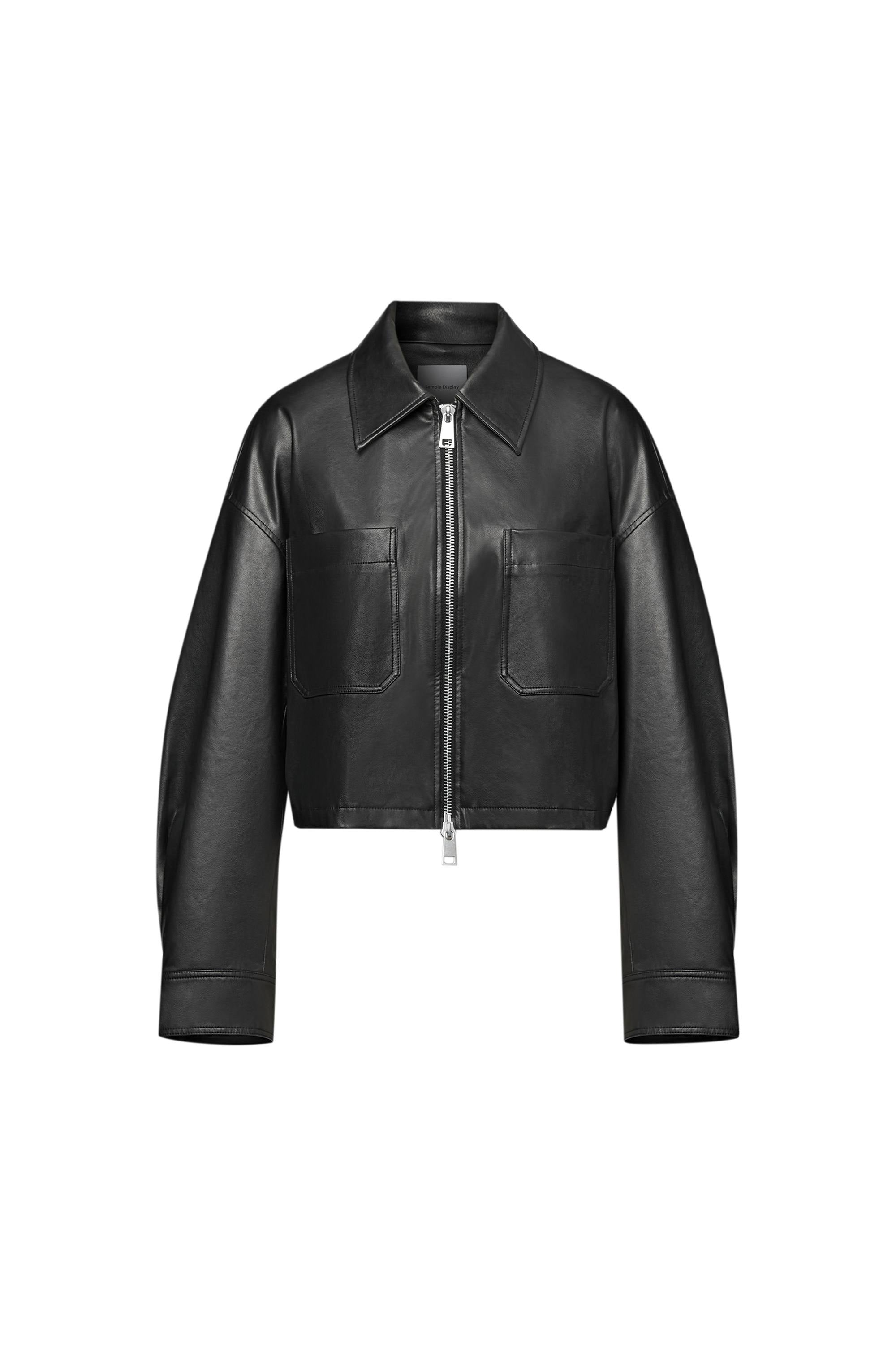 【nonnon様】ROUND SHORT FAKE LEATHER JACKET nonnon様】ROUND SHORT FAKE LEATHER JACKET nonnon様】ROUND