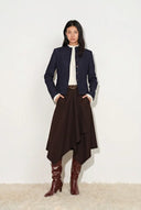Ivy Herringbone Cinched Waist Jacket