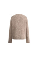 Cardigan Piper aux lys travaillés à la main en mélange alpaga tricoté