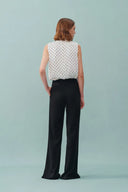 Yuri Side Slit Pants in Brushed Knit