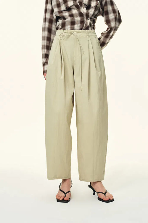 Mina Balloon Cropped Pants in Cotton