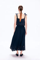 Sofia Embroidery Sleeveless Top and Skirt Set