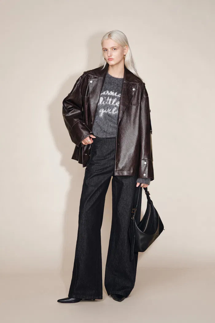 Irina Biker Jacket in Faux Leather
