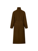 Manteau Rond à ceinture amovible en sergé de laine