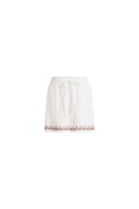 Shorts a linea A Becky Cross Stitch in misto lino