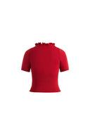 Top crocheté Aikena en maille de coton