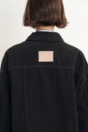 Pike Vintage Wash Boxy Cut Jacket in Cotton Denim