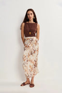 Quinn Vest Top in Summer Acetate Knit