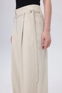 Suma High Waisted Straight Leg Pants in Tencel Lyocell Blend