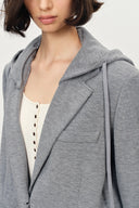 Daseasa Blazerjacke mit abnehmbarem Hoodie