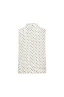 Elen Polka Dot Halter Neck Sleeveless Top in Mulberry Silk