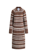 Ella Striped Wool Dress in Baby Alpaca Blend