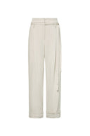 Suma High Waisted Straight Leg Pants in Tencel Lyocell Blend