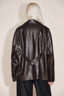 Irina Biker Jacket in Faux Leather