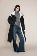 Carezza Double Faced Two Tone Down Jacket in High-Density Down-Proof