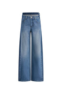 Jeans Behun colorblock destrutturati in denim di cotone