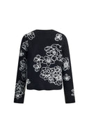 Poppy Flora Long Sleeve Sweater in Merino Wool