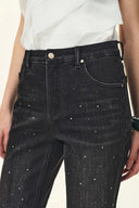 Gloria Jeans mit seitlichem Schlitz und ausgestelltem Bein aus mikroelastischem Denim