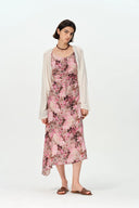 Robe nuisette Doris florale en soie mûrier 22MM