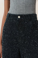 Leander Sternennacht Struktur Jeans mit weitem Bein aus Jacquard-Denim