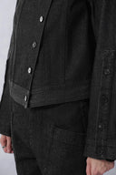 Psyche Short Jacket and Jeans Matching Set in Cotton Denim