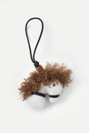 Sita Pony Bag Charm in Wool Felt and Leather