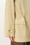 Giacca Cappotto con Rever Nina Antipiega in Cotone Trench