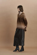 Suéter con cuello Ivy en punto de lana kid mohair