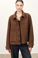 Rowan Two Tone Reversible Jacket in  Double Face Merino Wool