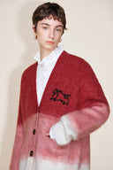 Ariel Ombre Cardigan in Merino Alpaca Blend Knit