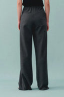 Kelly Pleated Wide Leg Track Pants in Cotton Modal Blend