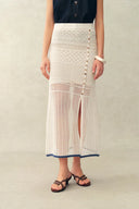 Completo Top e Gonna Helle in Crochet di Misto Lino