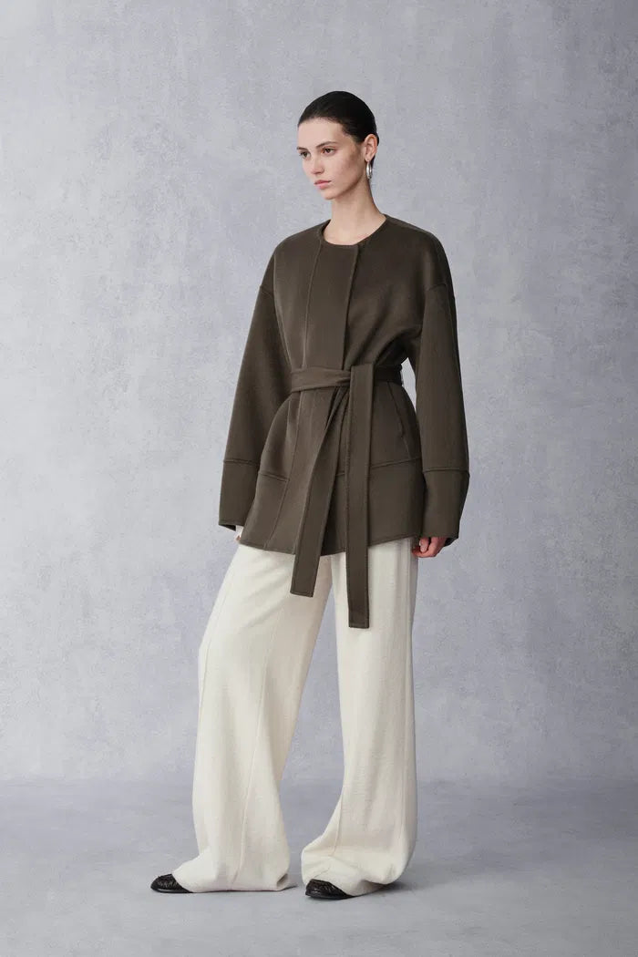 Ryan Wool Short Coat in Double Face Merino Cashmere