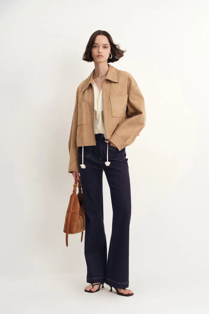 Maggie Micro Flared Jeans in Stretch Denim