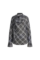 Fern Plaid Scarf Tie Blouse