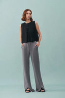 Yuri Split Hem Pants in Brushed Jersey knit