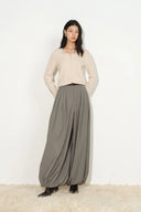 Fofia Drapierte Ballonhose aus Wollmischung