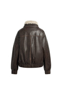 Gabriella Vintage Bomber Jacket in Vegan Leather