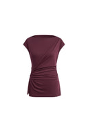Gemma Ruched Short Sleeve Top