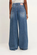 Glaire Zip Fly Straight Wide Leg Jeans in Lyocell Denim - Updated Fit
