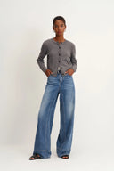 Glaire Zip Fly Straight Wide Leg Jeans in Lyocell Denim - Updated Fit