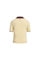 Hani Hand Crochet Polo Knit Top