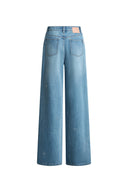 Harper Bow verzierte Jeans aus Baumwoll-Denim