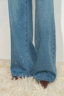 Harper Bow verzierte Jeans aus Baumwoll-Denim